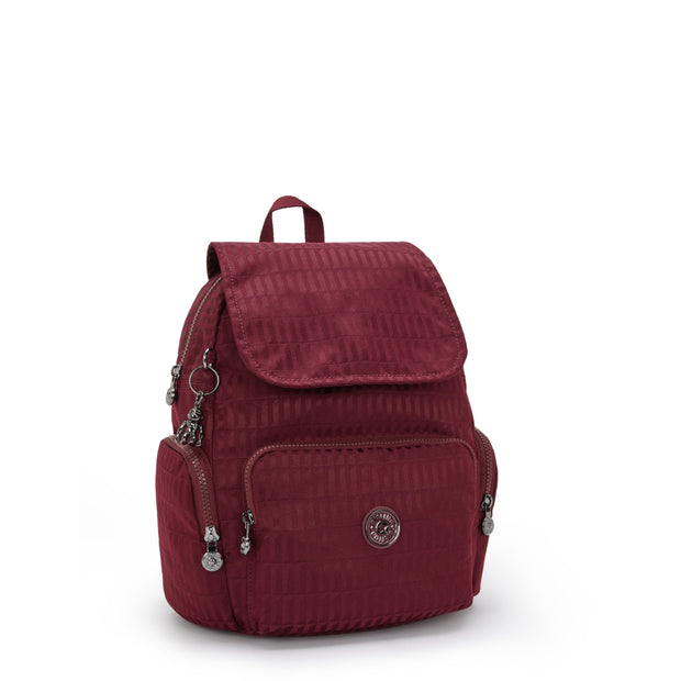 KIPLING Small backpack Female Maroon Tile Jq City Zip S I6749-9HX