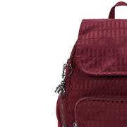 KIPLING Small backpack Female Maroon Tile Jq City Zip S I6749-9HX
