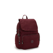 KIPLING Small backpack Female Maroon Tile Jq City Zip S I6749-9HX