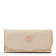 KIPLING Large wallet Female Sparkled Beige Money Land I7015-5DV
