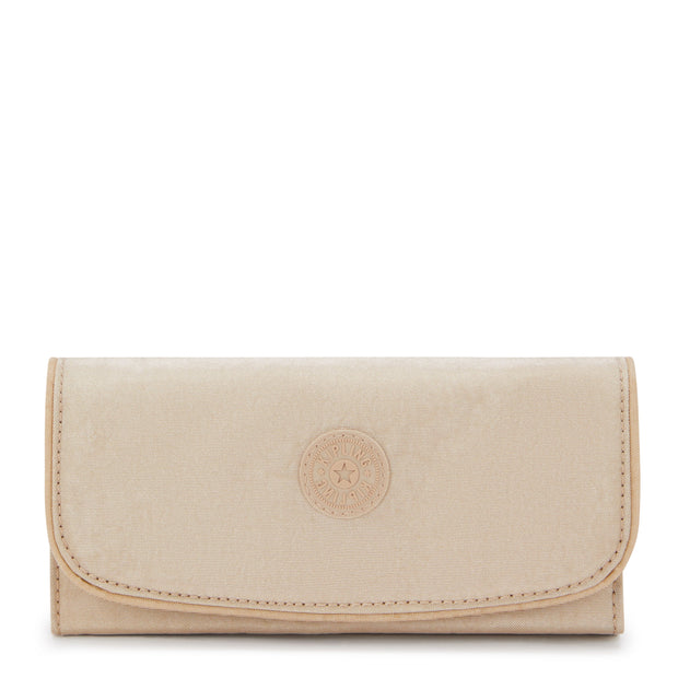KIPLING Large wallet Female Sparkled Beige Money Land I7015-5DV