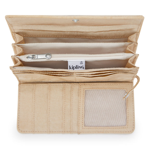 KIPLING Large wallet Female Sparkled Beige Money Land I7015-5DV
