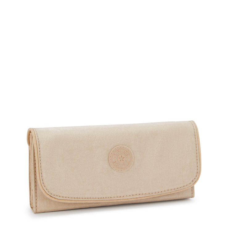 KIPLING Large wallet Female Sparkled Beige Money Land I7015-5DV