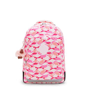 KIPLING Large backpack (with laptop compartment) Female Pink Palm Class Room I7090-1BV