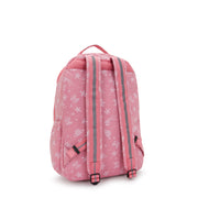 KIPLING Large backpack (with laptop compartment) Female Glitter Cats Seoul Lap I7135-5FR