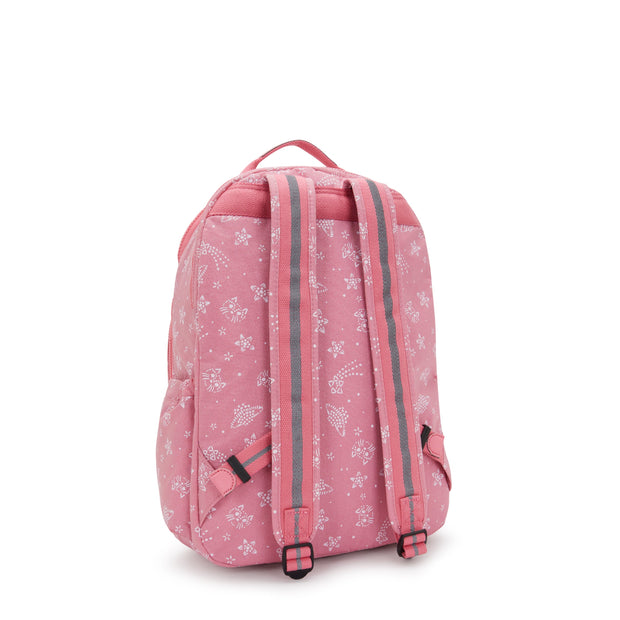 KIPLING Large backpack (with laptop compartment) Female Glitter Cats Seoul Lap I7135-5FR