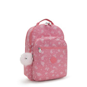 KIPLING Large backpack (with laptop compartment) Female Glitter Cats Seoul Lap I7135-5FR