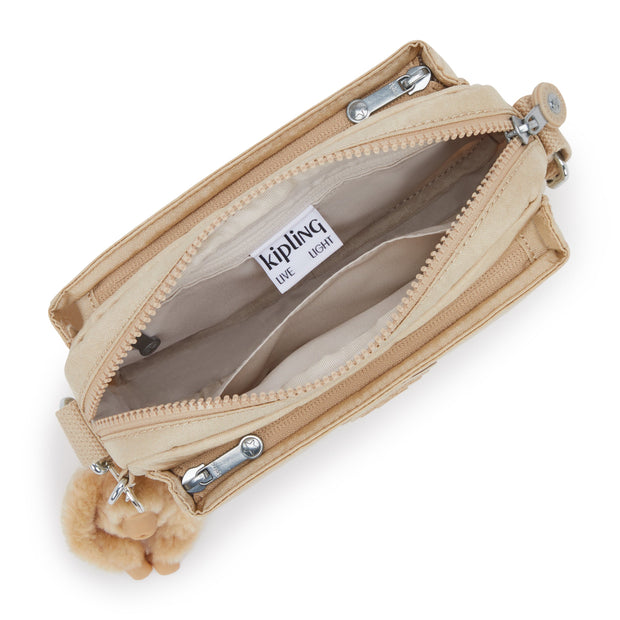KIPLING Small crossbody Female Sparkled Beige Abanu I7248-5DV