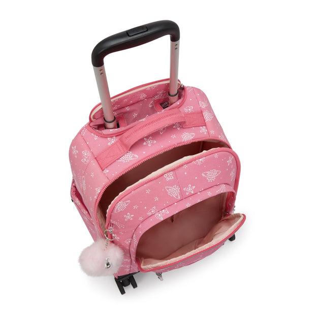 KIPLING Large wheeled backpack (with laptop compartment) Female Glitter Cats New Zea I7267-5FR