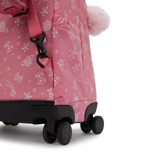 KIPLING Large wheeled backpack (with laptop compartment) Female Glitter Cats New Zea I7267-5FR