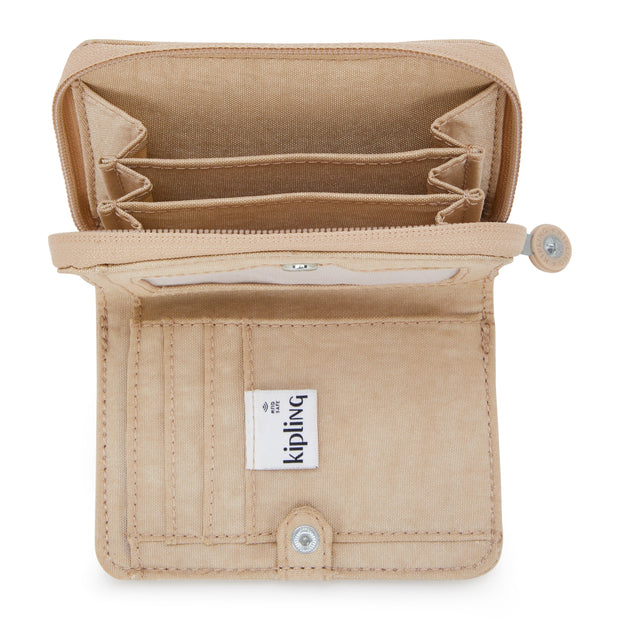 KIPLING Medium Wallet Female Sparkled Beige Money Love I7276-5DV