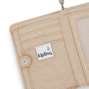 KIPLING Medium Wallet Female Sparkled Beige Money Love I7276-5DV