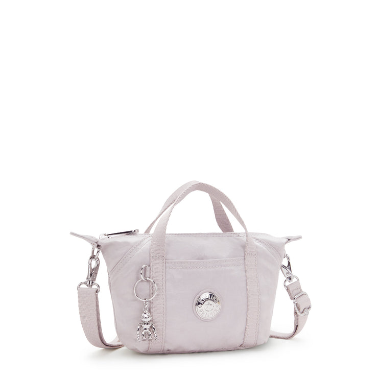 KIPLING-Art Compact-Small Crossbody Bag With Removable Strap-Gleam Silver-I7492-K6G