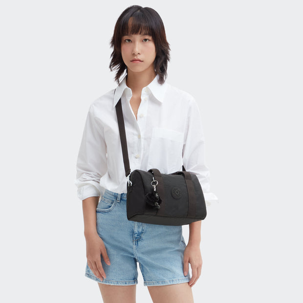 KIPLING-Bina M-Medium handbag (with detachable shoulderstrap)-Black Noir-I7532-P39