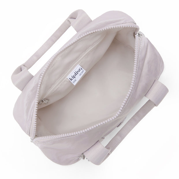 KIPLING-Bina M-Medium handbag (with detachable shoulderstrap)-Gleam Silver-I7571-K6G