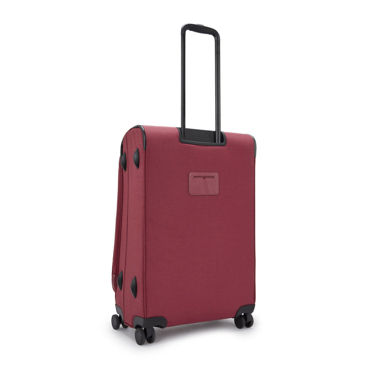 KIPLING Medium expandable wheeled luggage Female Lounge Wine New Youri Spin M I7706-5FW