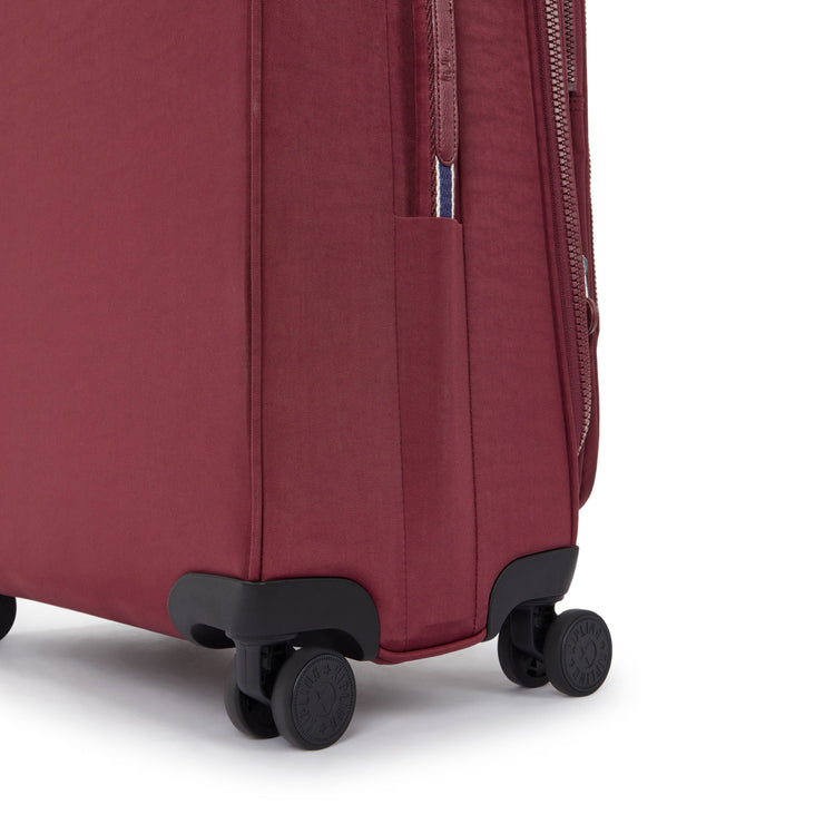KIPLING Medium expandable wheeled luggage Female Lounge Wine New Youri Spin M I7706-5FW