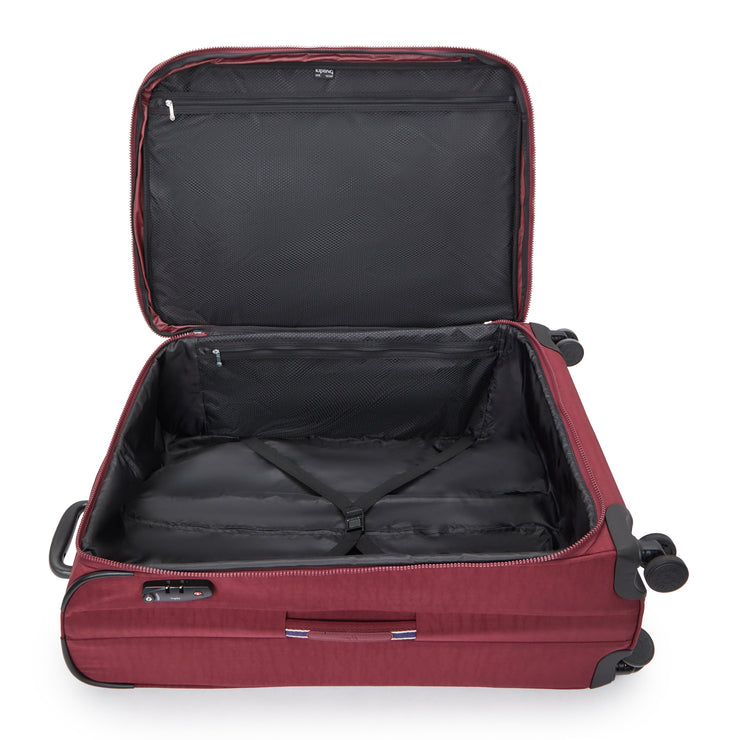 KIPLING Large expandable wheeled luggage Female Lounge Wine New Youri Spin L I7930-5FW