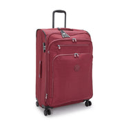 KIPLING Large expandable wheeled luggage Female Lounge Wine New Youri Spin L I7930-5FW
