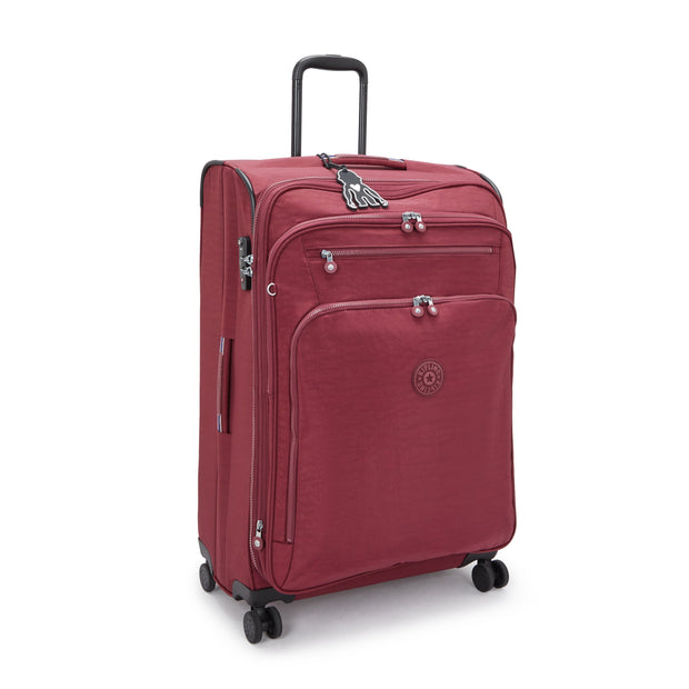 KIPLING Large expandable wheeled luggage Female Lounge Wine New Youri Spin L I7930-5FW
