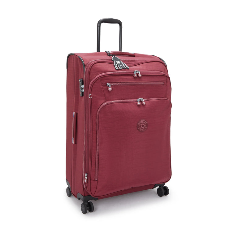 KIPLING Large expandable wheeled luggage Female Lounge Wine New Youri Spin L I7930-5FW