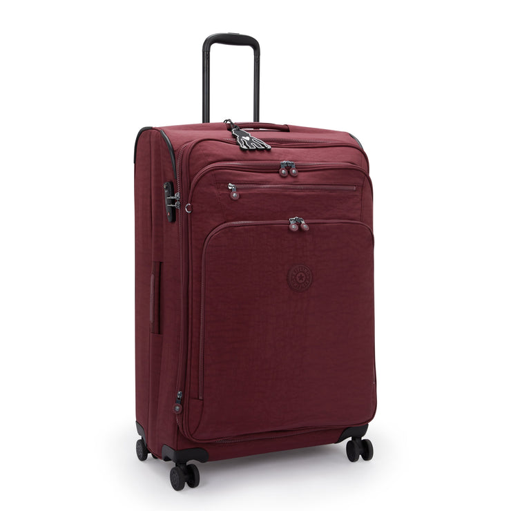 KIPLING Large expandable wheeled luggage Female Lounge Wine New Youri Spin L I7930-5FW