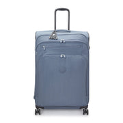 KIPLING Large expandable wheeled luggage Unisex Blue Stone New Youri Spin L I7930-6FB