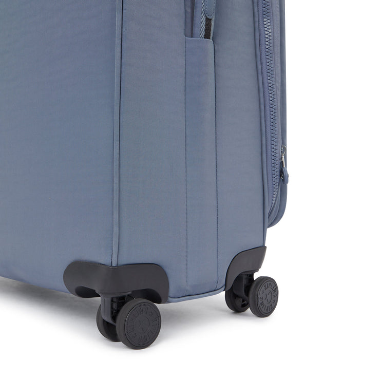 KIPLING Large expandable wheeled luggage Unisex Blue Stone New Youri Spin L I7930-6FB