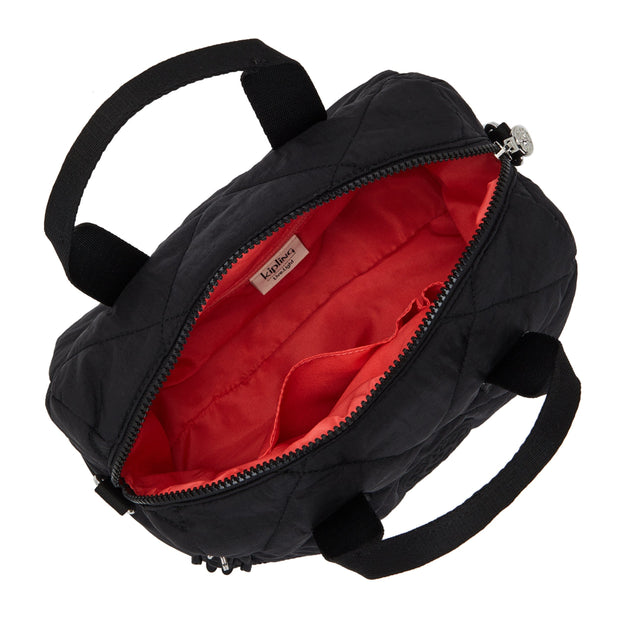 Kipling-Bina M-Medium Handbag (With Detachable Shoulderstrap)-Cosmic Black Quilt-I7934-95R