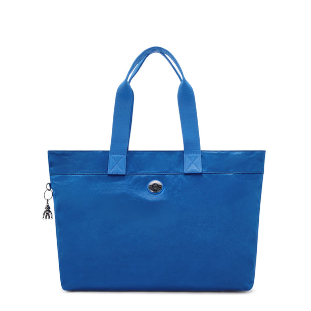 KIPLING-Colissa-Large Tote with Laptop Compartment-Satin Blue-I7962-S9H