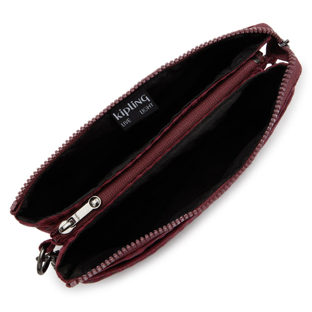KIPLING Small crossbody (with removable shoulderstrap) Female Maroon Tile Jq Riri I7967-9HX