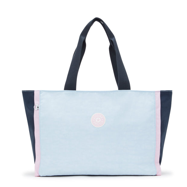 KIPLING-Nalo-Large Tote with Zipped Main Compartment-L Pink Blue Bl-I7988-9KR