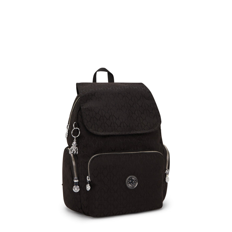 KIPLING Small backpack Female Noir Sign Jq City Zip S I8029-4NW