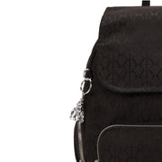 KIPLING Small backpack Female Noir Sign Jq City Zip S I8029-4NW