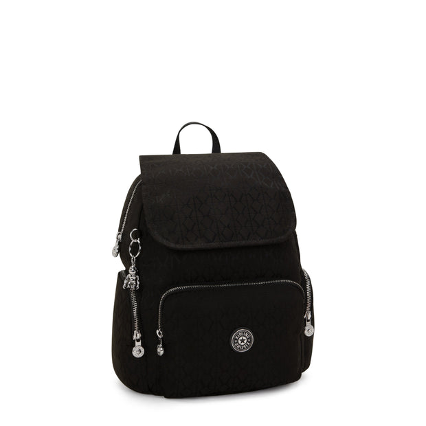 KIPLING Small backpack Female Noir Sign Jq City Zip S I8029-4NW