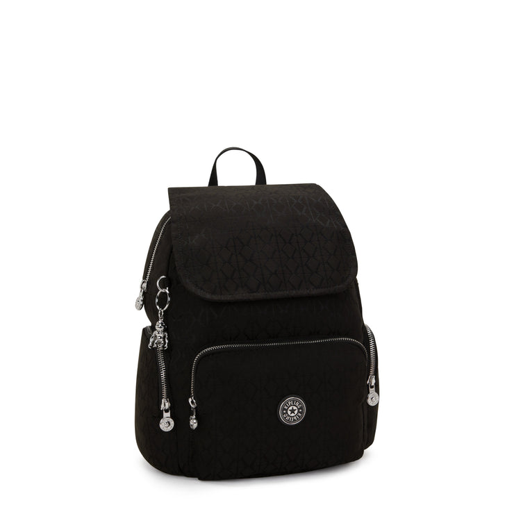 KIPLING Small backpack Female Noir Sign Jq City Zip S I8029-4NW