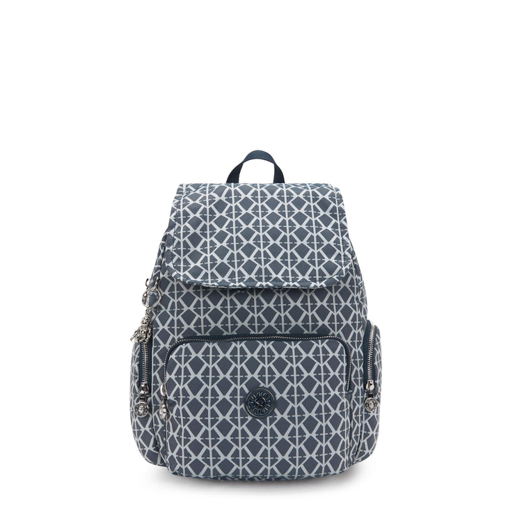 KIPLING Small backpack Female Navy Sign Jq City Zip S I8029-8DM
