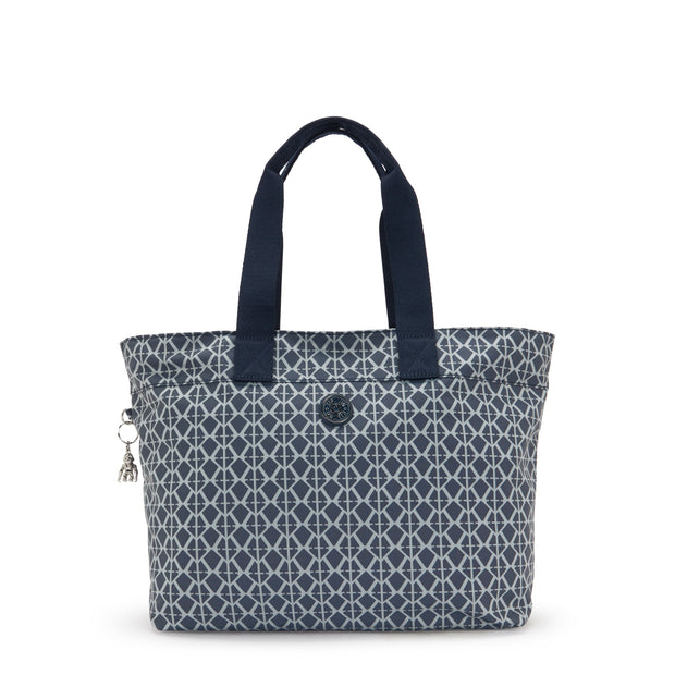 KIPLING Large Tote Female Navy Sign Jq Colissa Up I8030-8DM