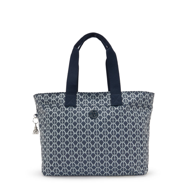 KIPLING Large Tote Female Navy Sign Jq Colissa Up I8030-8DM