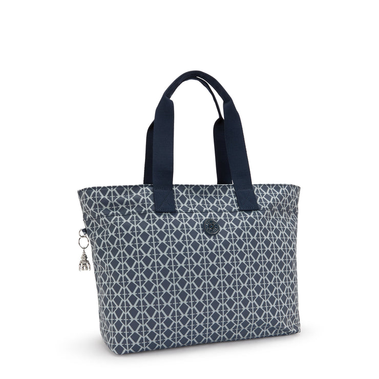 KIPLING Large Tote Female Navy Sign Jq Colissa Up I8030-8DM