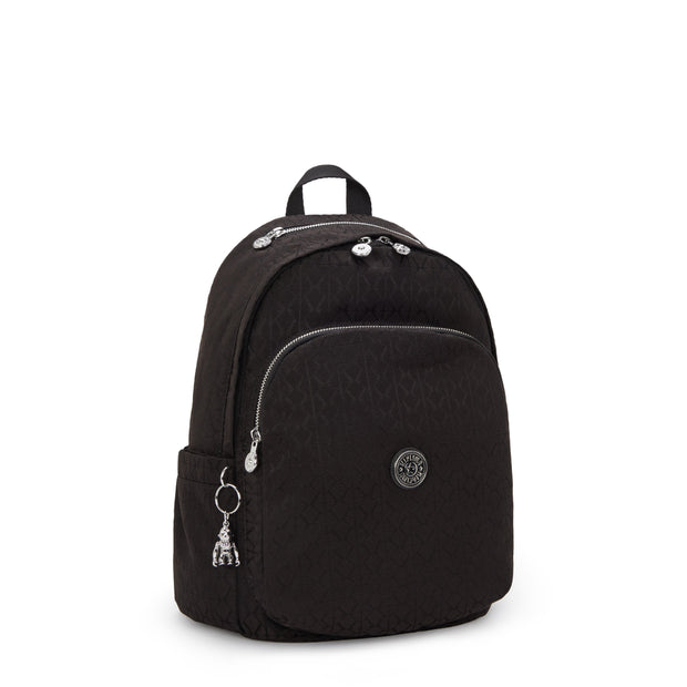 KIPLING Medium Backpack Female Noir Sign Jq Delia I8034-4NW