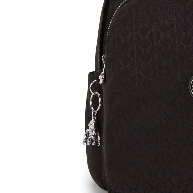 KIPLING Medium Backpack Female Noir Sign Jq Delia I8034-4NW