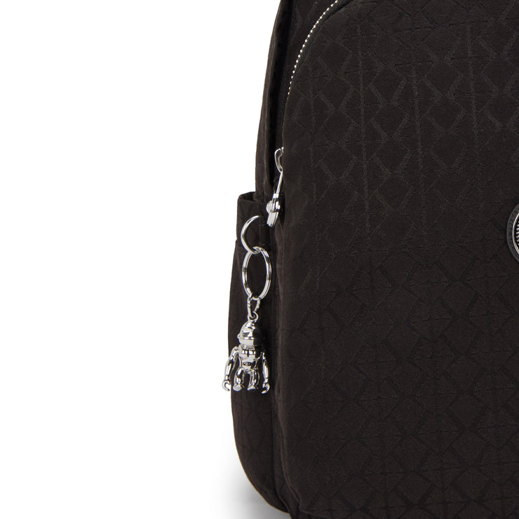 KIPLING Medium Backpack Female Noir Sign Jq Delia I8034-4NW