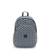 KIPLING Medium Backpack Female Navy Sign Jq Delia I8034-8DM