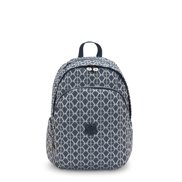 KIPLING Medium Backpack Female Navy Sign Jq Delia I8034-8DM