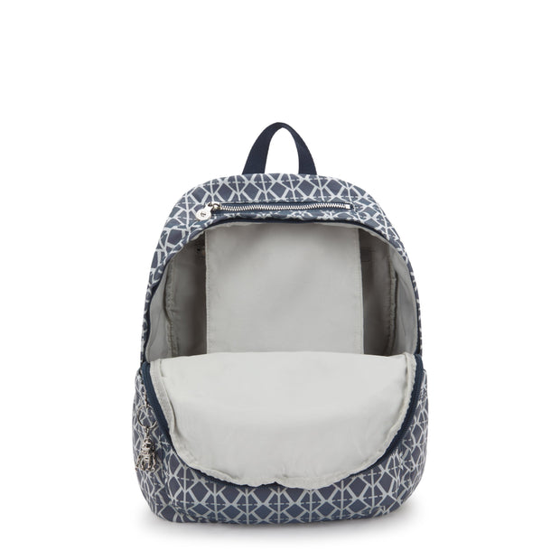 KIPLING Medium Backpack Female Navy Sign Jq Delia I8034-8DM