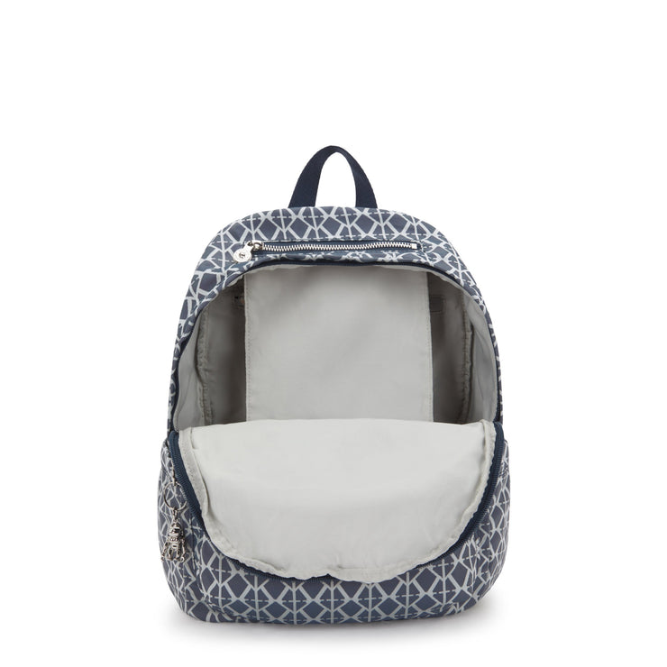 KIPLING Medium Backpack Female Navy Sign Jq Delia I8034-8DM