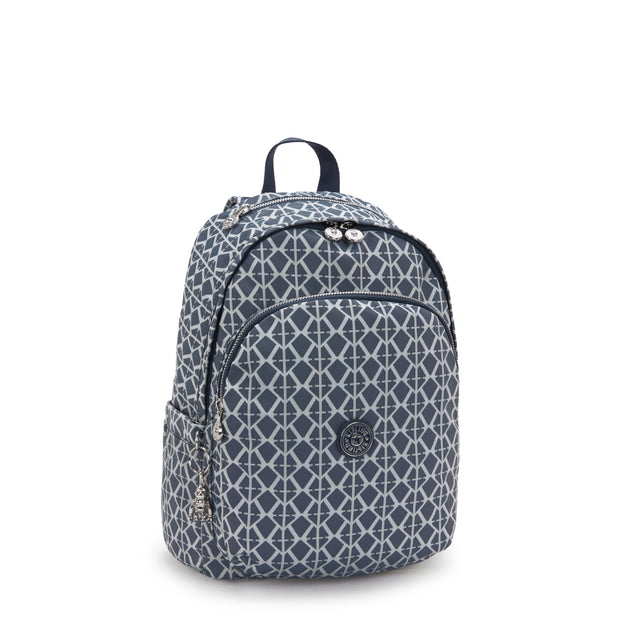 KIPLING Medium Backpack Female Navy Sign Jq Delia I8034-8DM