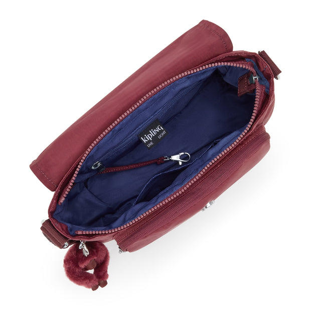 KIPLING Medium crossbody (with expandable zip) Female Lounge Wine Dalma I8123-5FW