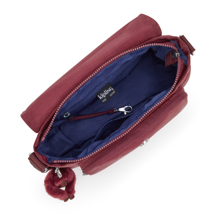 KIPLING Medium crossbody (with expandable zip) Female Lounge Wine Dalma I8123-5FW